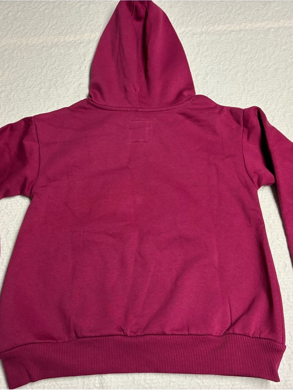 Levi's Girls' Medium Hoodie - Raspberry with Floral Peace Graphic